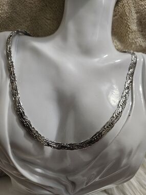 750 Stamp Italy -Style Silver Rope Chain Necklace - For Men Or Women's Jewelry